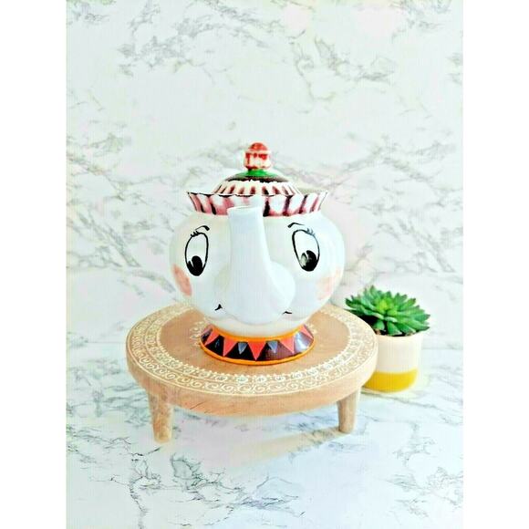 Chodziez Disney Mrs. Potts Teapot Beauty & The Beast Vintage RARE - Picture 1 of 8